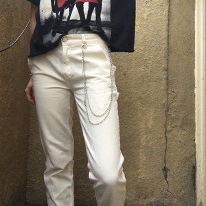 White Carpenter Pants